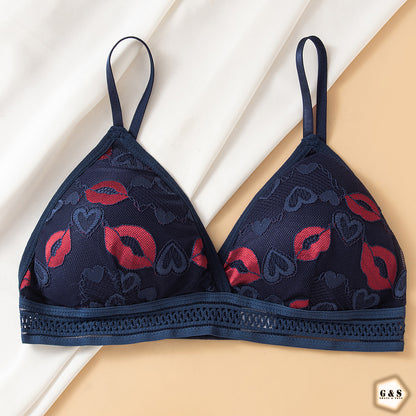 Pack Of 3 Beautiful Lips Printed Lace Design