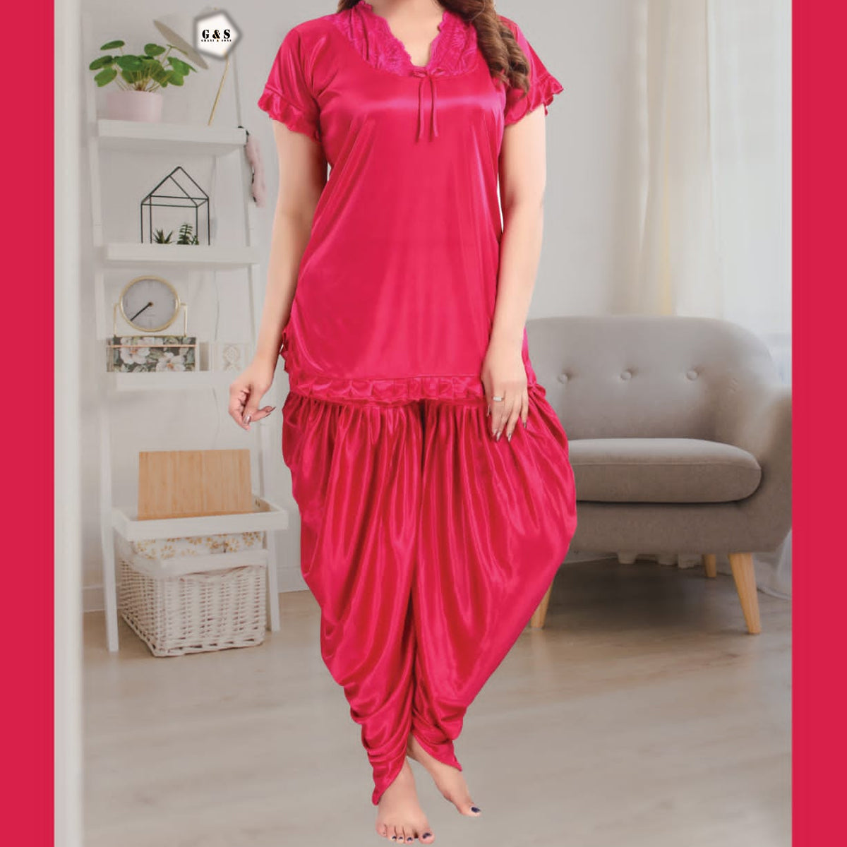 New Patiala Style Silk Pajama Suit