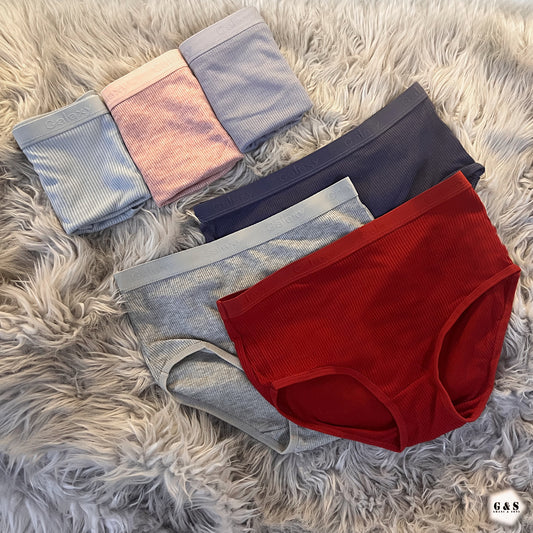 Pack Of 5 Corduroy Stretch Cotton Panties