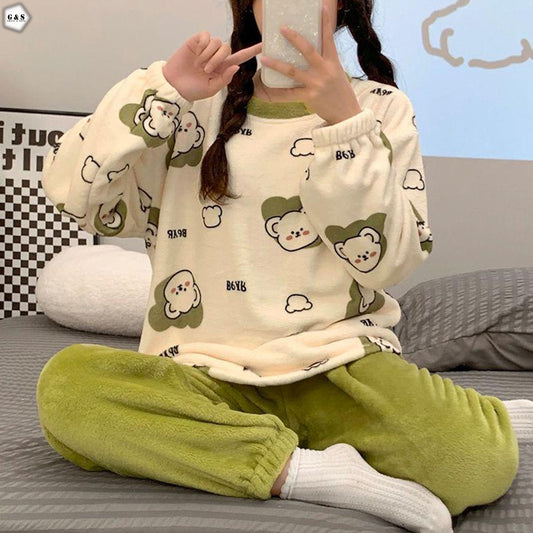 Ladies Imported Winter Flannel Suit