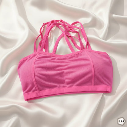 Pack Of 3 Cross Mesh Design Sports/Casual Bralette