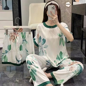 Ladies Imported 3 Piece Pajama Suit