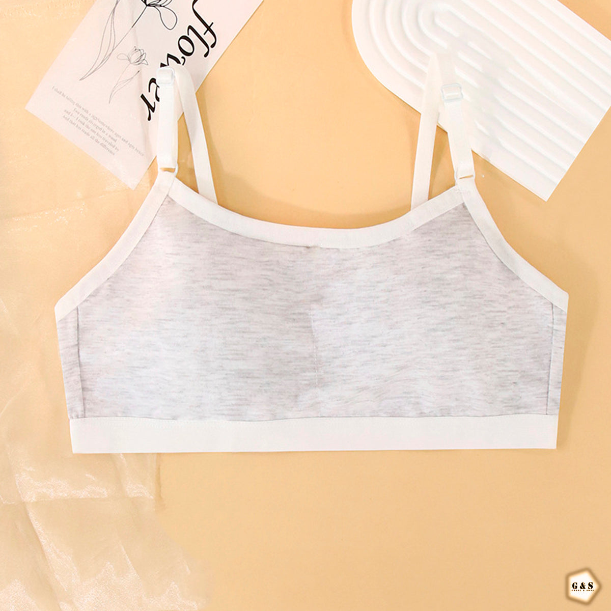 Pack Of 3 Pure Cotton Back Hook Style Light Weight Bralette