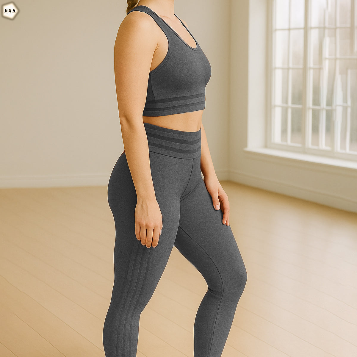 Camisole Style Top With Butt Lifter Gym/Yoga Legging Set