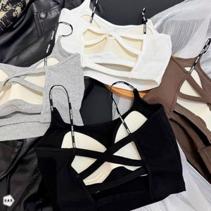 Pack Of 3 High Quality Back Cross Design Full Coverage T-Shirt Bralette