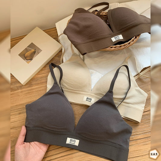 Girls Imported Pack Of 3 High Quality Light Padded Cotton T-Shirt Bras