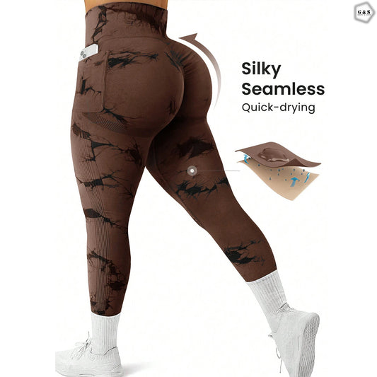 Printed High Quality Pocket Design Seamless Butt lifter Gym/Yoga Legging