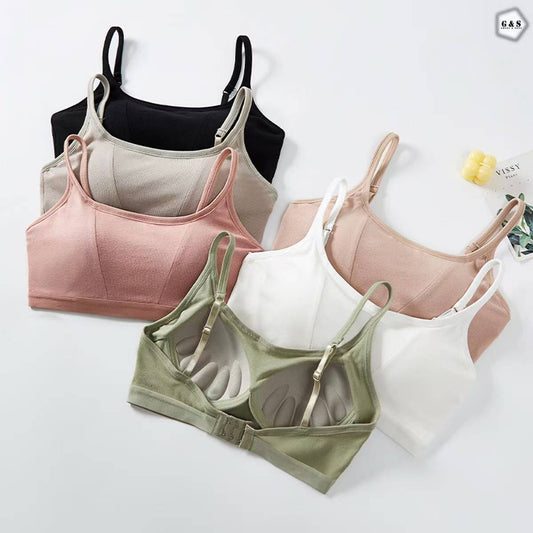 Pack Of 3 Cotton Pushup Bralette With Back Hooks