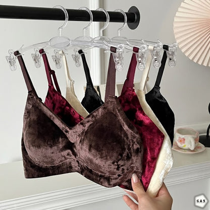 Pack Of 3 Light Padded Winters Velvet Bra