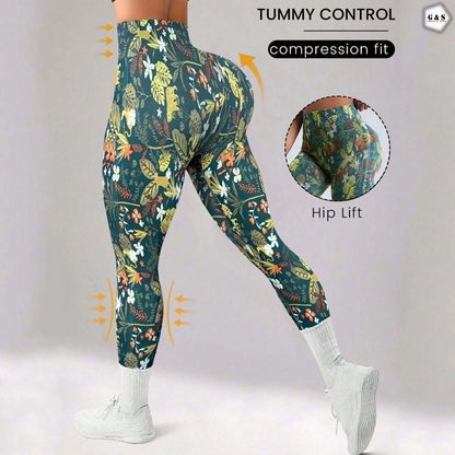 High Waist Seamless Printed Gym/Yoga Legging