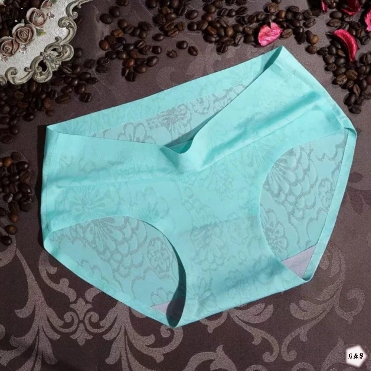 Girls Imported Pack Of 5 Flower Design High Quality Seamless Panties
