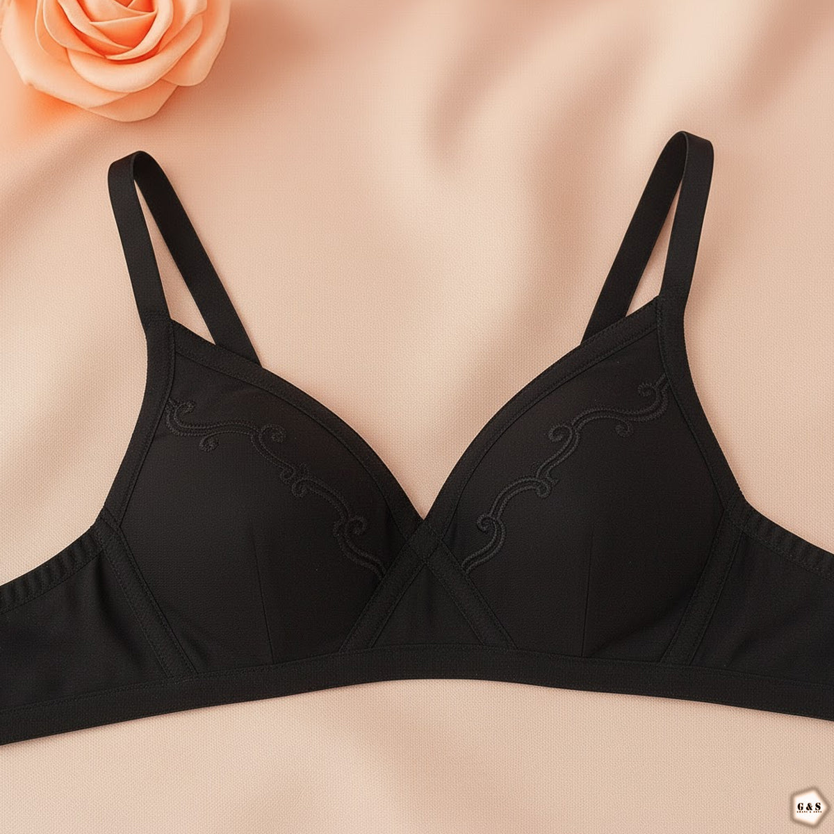 Pack Of 3 Ladies Cotton Embroidered Bra