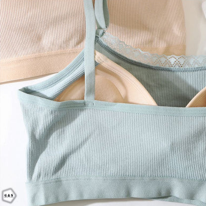 Girls Imported Pack Of 3 Pushup T-Shirt Bralette