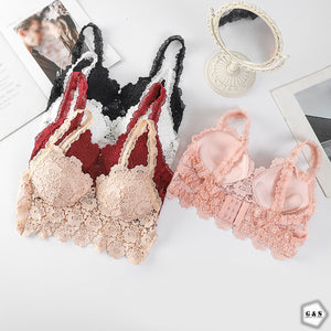 High Quality Pack Of 3 Lace Embroidery Pushup Bralette