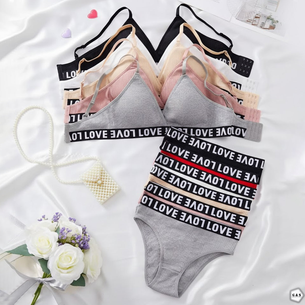 Pack Of 3 High Quality Pure Cotton T-Shirt Bra With T-Panty Sets
