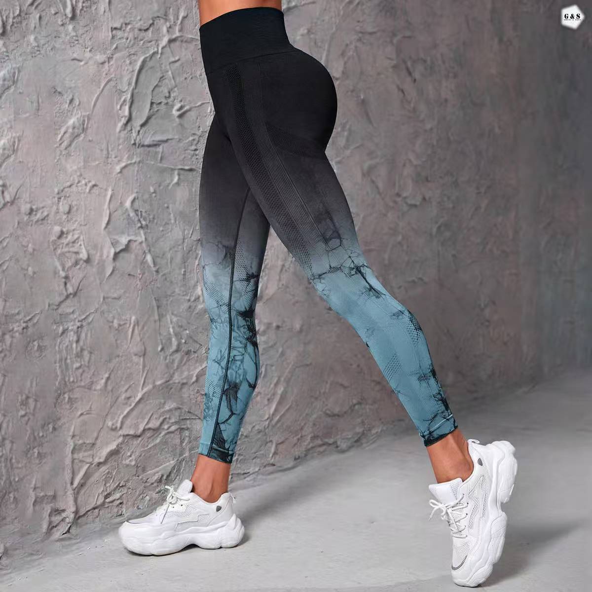 High Waist Seamless Double Shaded Design Butt Lifter Gym/Yoga Legging