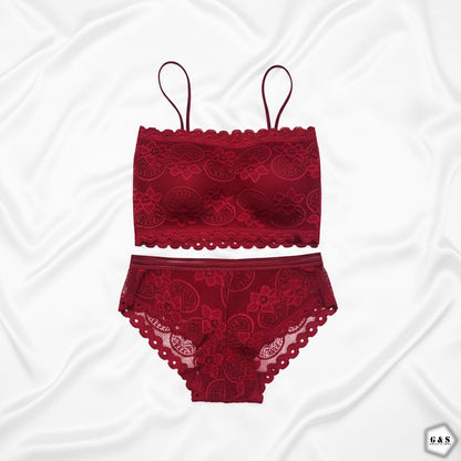 Pack Of 3 Stylish Bralette With Panties Set