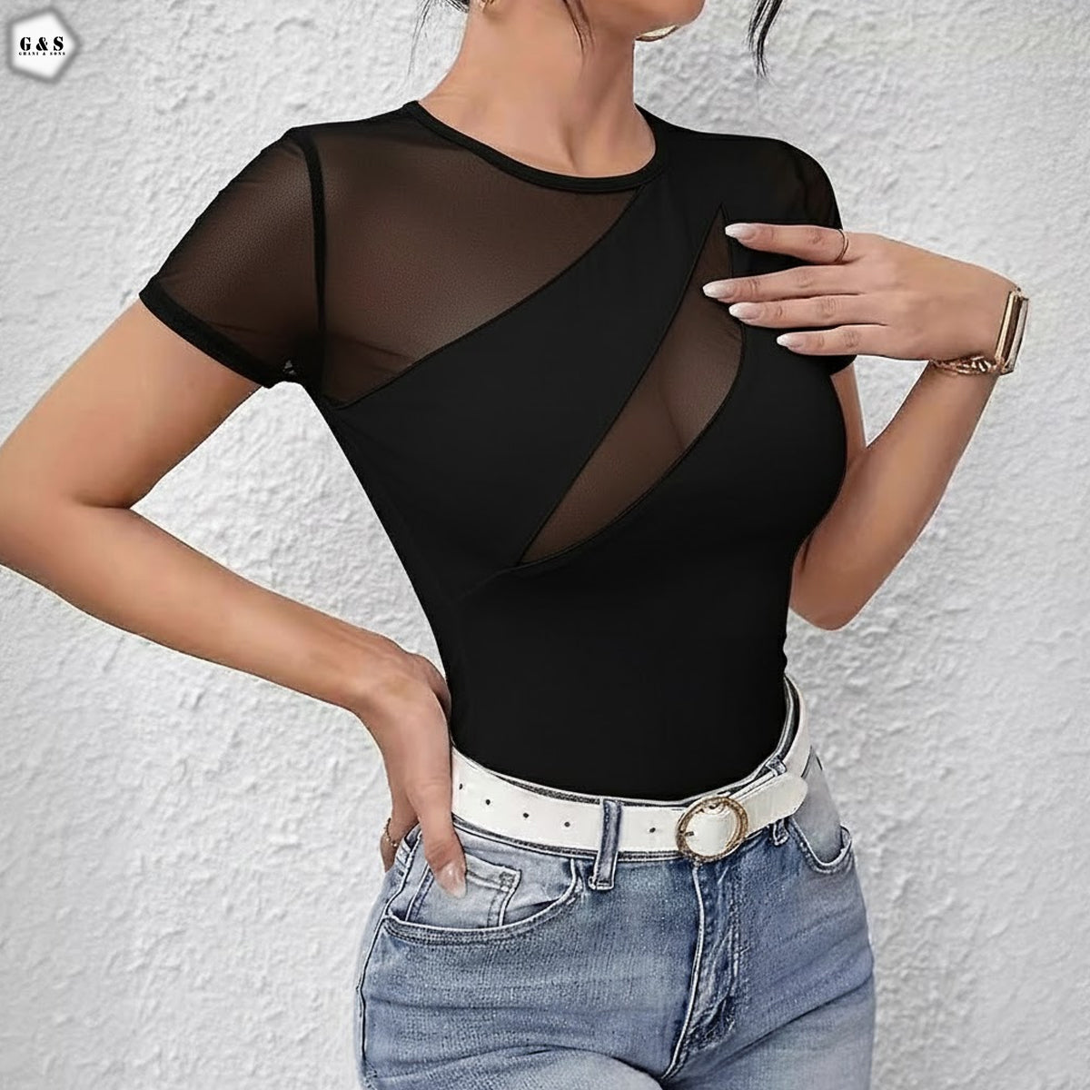 Mesh Net High Quality Fully Stretchable Gymwear/Casual Shirt