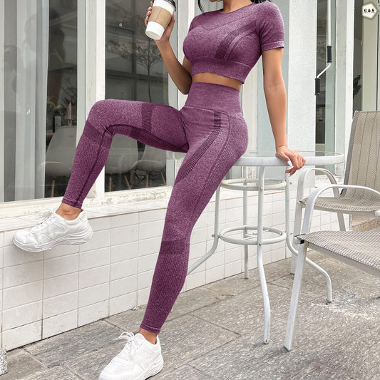Premium Quality Burgundy Color Gym/Yoga Set