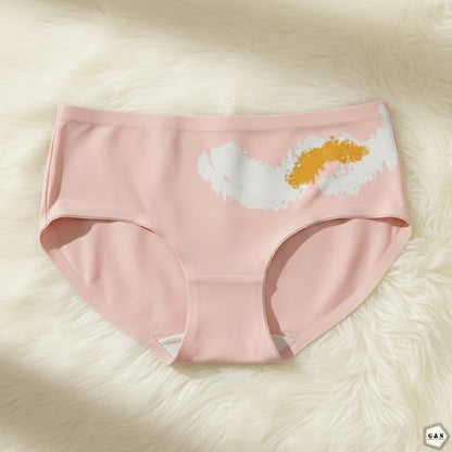 Girls Imported Pack Of 5 Back Printed Design High Quality Seamless Panties