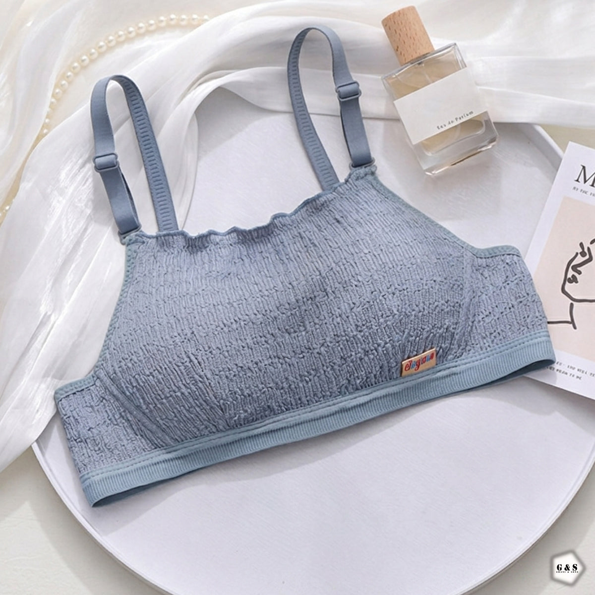 Pack Of 3 Pure Cotton Non-Wired Single Padded Small Cup Bras