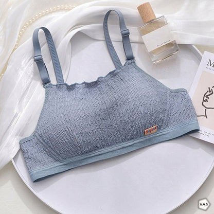 Pack Of 3 Pure Cotton Non-Wired Single Padded Small Cup Bras