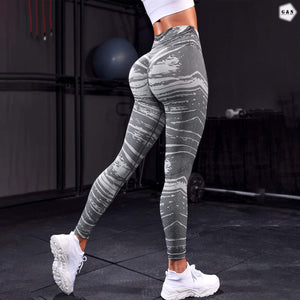 High Waist Seamless Zebra Print Butt Lifter Gym/Yoga Legging