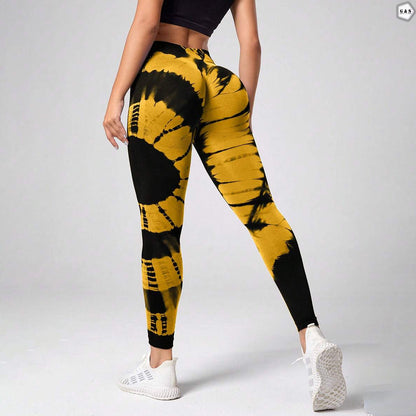 High Waist Yellow Seamless Butt Lifter Gym/Yoga Legging