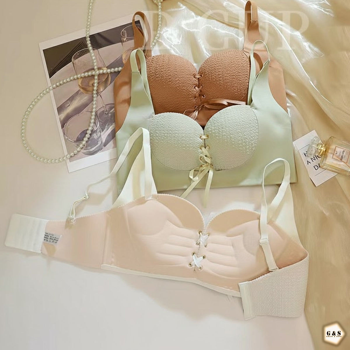 Premium Quality Double Padded Pack Of 2 Seamless Non-Wired Pushup Bras