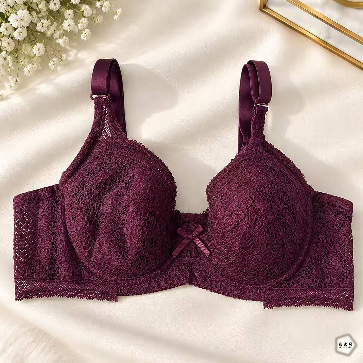 High Quality Wired Lace Pack Of 2 Non-Padded Pushup Bras