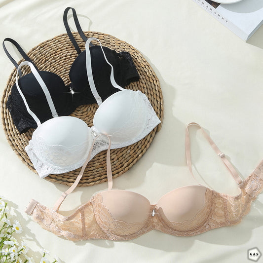 High Quality Pack Of 3 Balcony Shape Bras