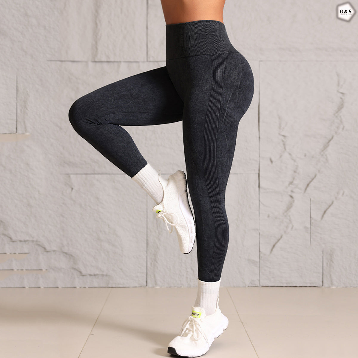 High Waist Seamless Charcoal Butt Lifter Gym/Yoga Legging