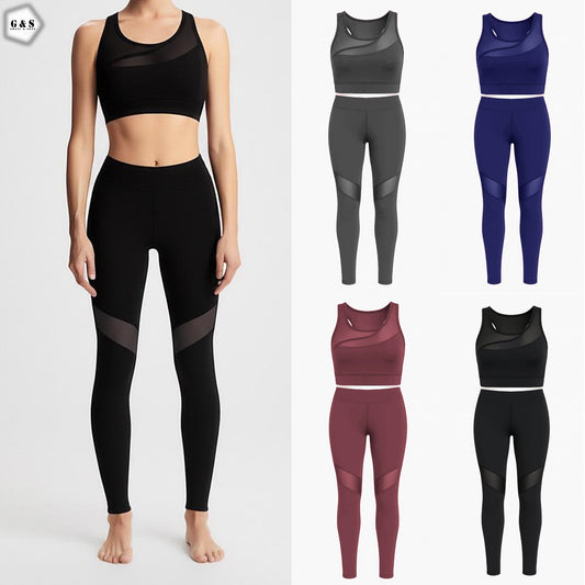 Dry-Fit Mesh Net Design Gym/Yoga Set