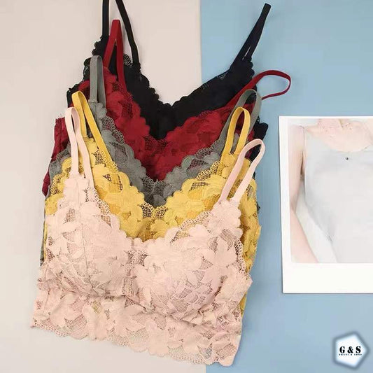 Pack Of 3 Summer Friendly Lace Bralette With Adjustable Shoulder Straps