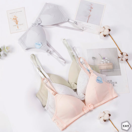 Ladies Imported Light Single Padded Pack Of 2 Pure Cotton Bras