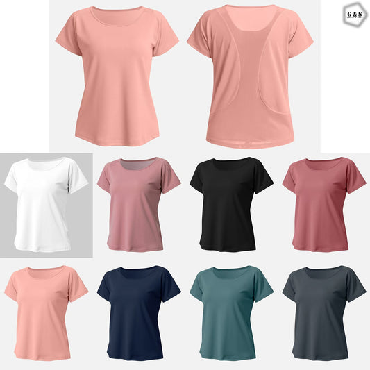 Ladies Imported High Quality Dry Fit Gym/Yoga Wear Shirts