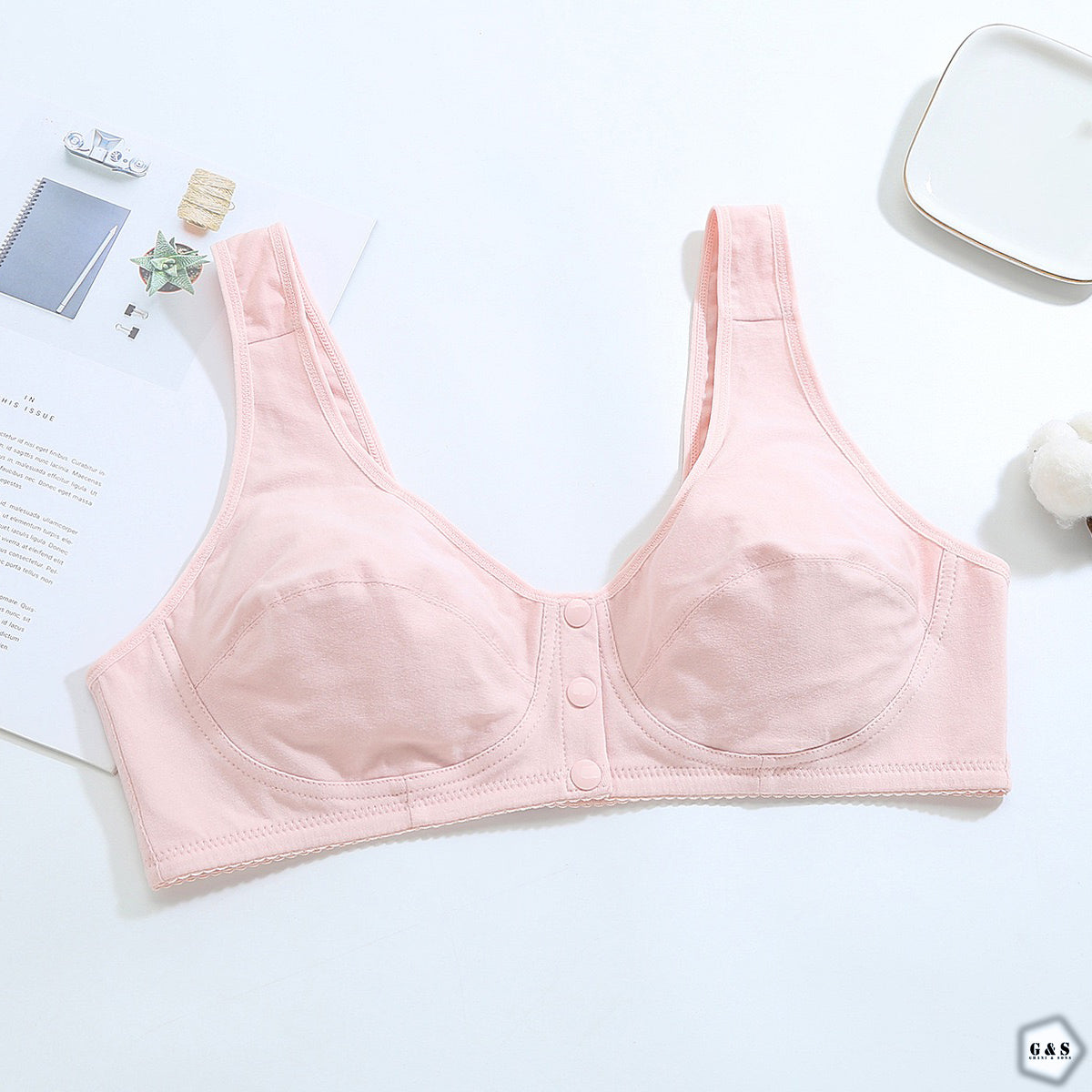 Non-Padded Front Open Pack Of 2 Bras