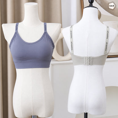 Pack Of 3 Ice-Silk Padded Back Hook Design Sports/Casual Bralette