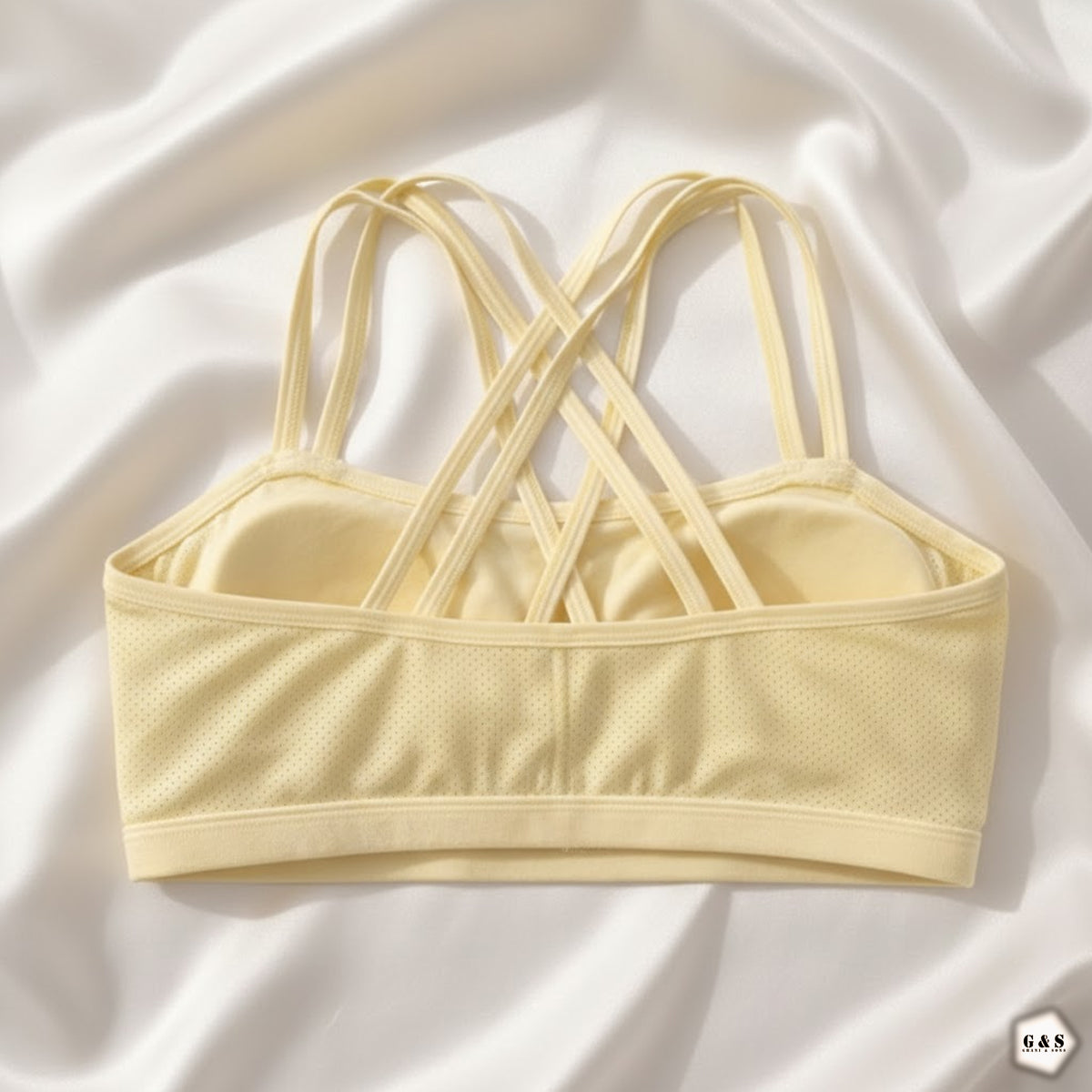 Pack Of 3 Cross Mesh Design Sports/Casual Bralette