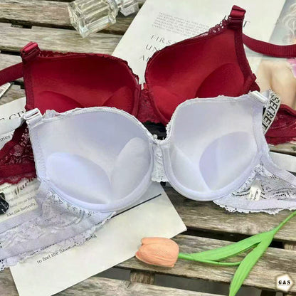 Pack Of 3 High Quality Wired Single Stones Design Padded Pushup Bras