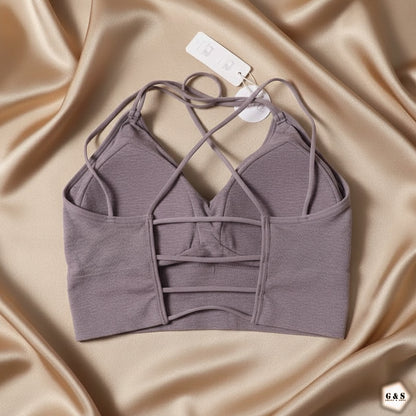 New Design Pack Of 3 Fix Pads Back Cross Casual/Sports Bralette