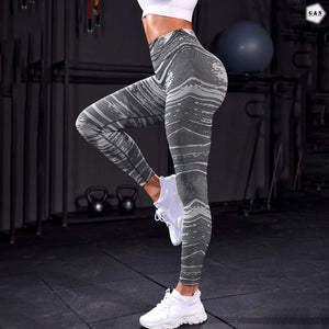 High Waist Seamless Zebra Print Butt Lifter Gym/Yoga Legging