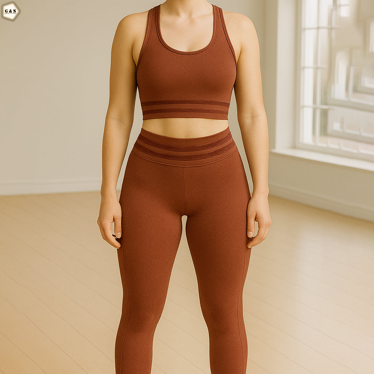 Camisole Style Top With Butt Lifter Gym/Yoga Legging Set