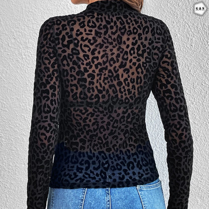 Black High Quality Fully Stretchable See Through Gymwear/Casual Shirt
