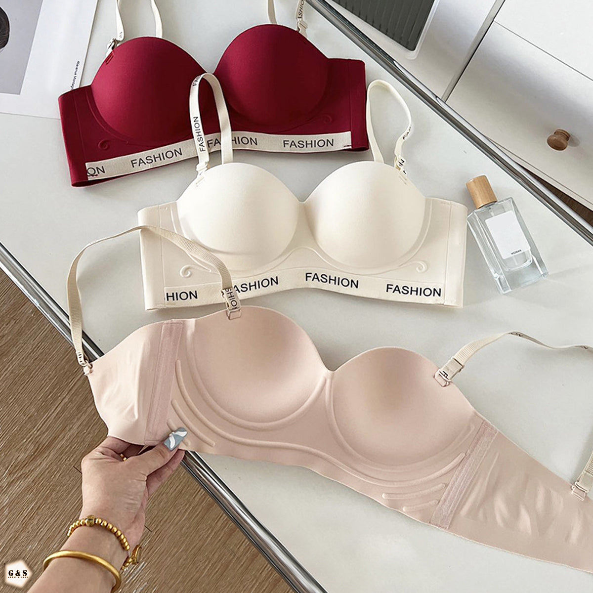 Premium Quality Double Padded Pushup Non-Wired Seamless Bras