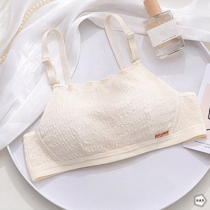 Pack Of 3 Pure Cotton Non-Wired Single Padded Small Cup Bras