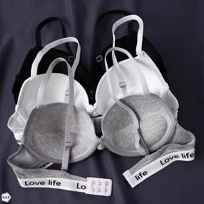 Cotton Pack Of 3 Pushup Wired Bras