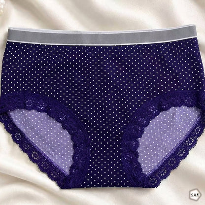 Girls Imported Pack Of 5 Cotton Lace Panties