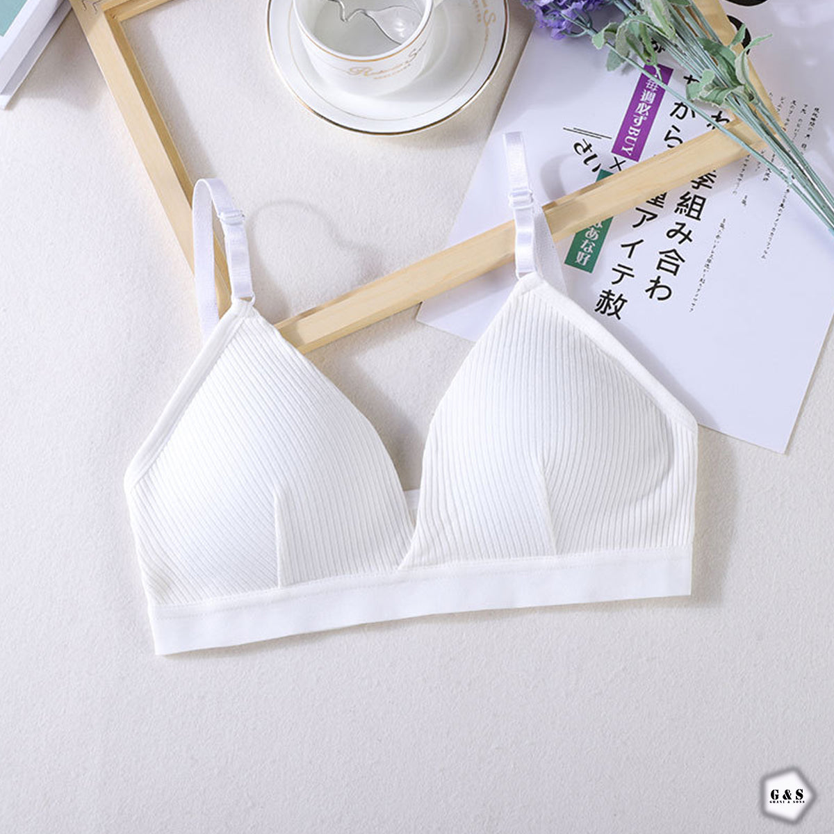 Girls Imported Pack Of 3 Cotton Sports/Casual Bralette