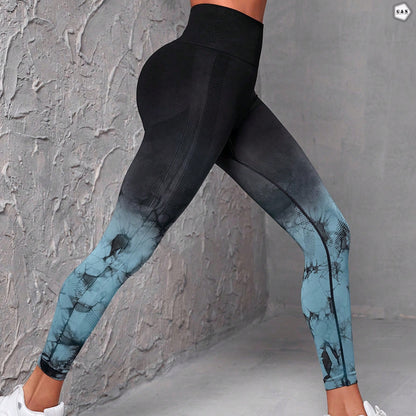 High Waist Seamless Double Shaded Design Butt Lifter Gym/Yoga Legging